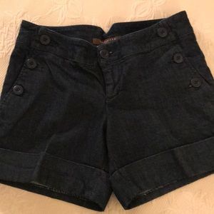 Never worn! Jeans shorts with button pockets